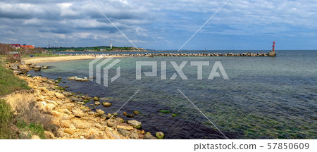 Shore of the Black Sea in Odessa region in Ukraine 57850609