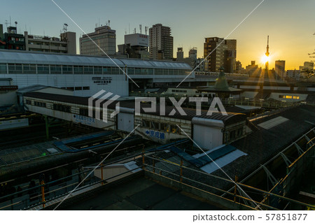 Nippori Station early morning Nippori Station early morning 57851877