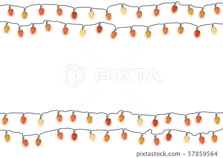 Glowing red garlands. Glowing red garlands. 57859564