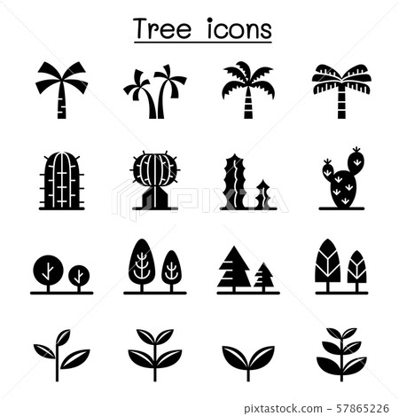 Tree icon set vector illustration graphic design Tree icon set vector illustration graphic design 57865226
