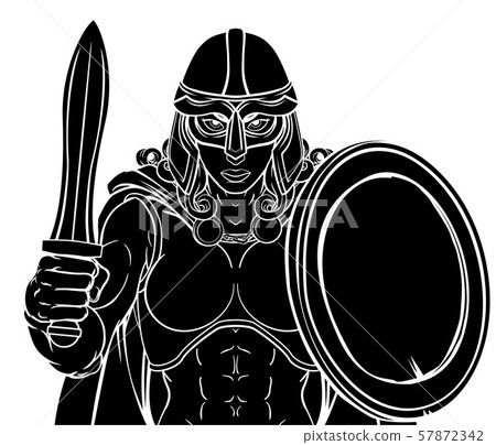 Viking Trojan Spartan Celtic Warrior Knight Woman 57872342
