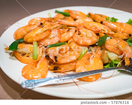 fried red shrimps fried red shrimps 57876318