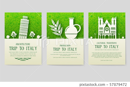 Set of Italy country ornament illustration concept. Art traditional, poster, book, abstract, ottoman Set of Italy country ornament illustration concept. Art traditional, poster, book, abstract, ottoman 57879472