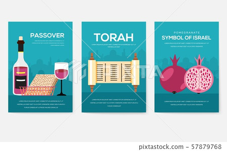 Set of Israel country ornament travel trip concept. Art traditional, magazine, book, poster Set of Israel country ornament travel trip concept. Art traditional, magazine, book, poster 57879768