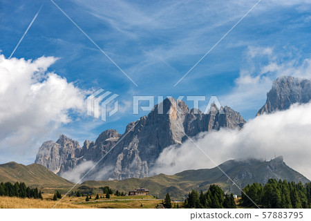 Pale di San Martino - Dolomites in Italian Alps - Trentino Alto Adige Pale di San Martino - Dolomites in Italian Alps - Trentino Alto Adige 57883795