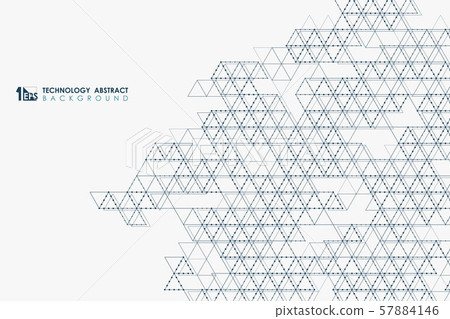 Abstract triangle technology of modern design Abstract triangle technology of modern design 57884146