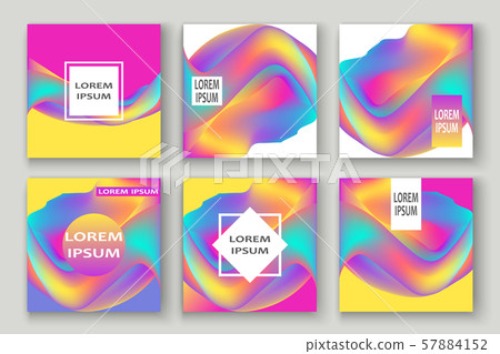 Fluid shapes. Wavy liquid background. Bright neon Fluid shapes. Wavy liquid background. Bright neon 57884152