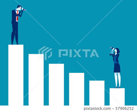 Business people looking at bar graph. Concept Business people looking at bar graph. Concept 57906252