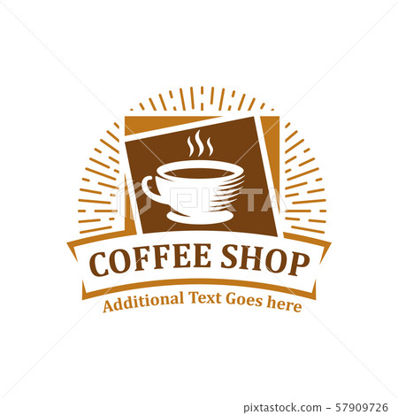 Coffee logo, vector coffee label badge or emblem 57909726