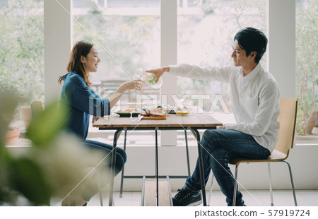 Man and woman Couple Married couple Lifestyle meal 57919724