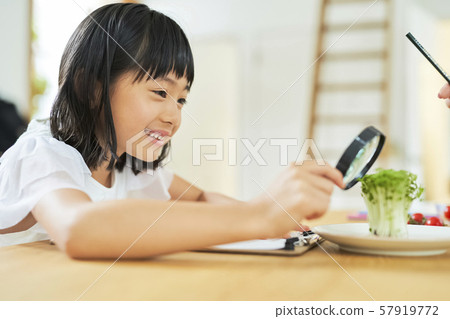 Child girl study 57919772