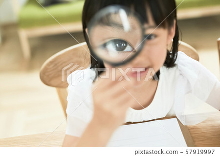 Child girl study Child girl study 57919997