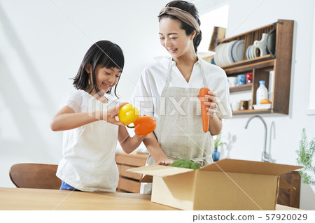 Parent-child mother-daughter lifestyle 57920029
