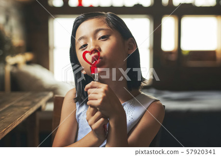 Girl child study 57920341