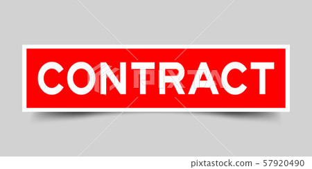 Label sticker in red color square shape as word Label sticker in red color square shape as word 57920490