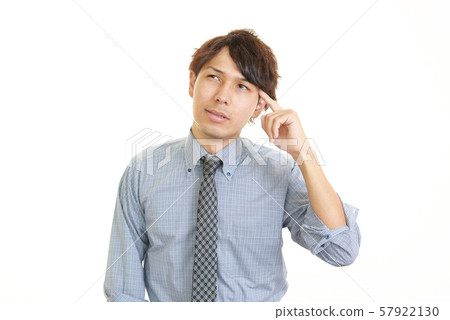 一個商人與困惑的表情 一個商人與困惑的表情 57922130