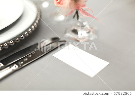 Part of stylish table setting with plate and Part of stylish table setting with plate and 57922865