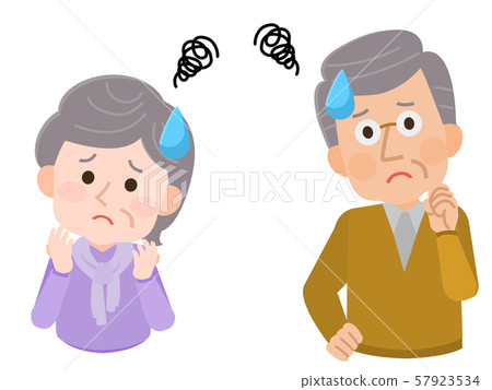 惱火的老人圖 57923534