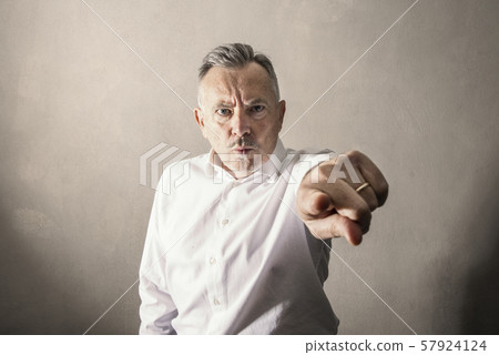 man by Stern and angry look man by Stern and angry look 57924124