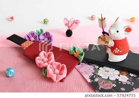 New Year's card material 57924755