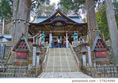 從Sa玉縣秩父市的三峰神社的石階上參觀禮拜堂 從Sa玉縣秩父市的三峰神社的石階上參觀禮拜堂 57924990