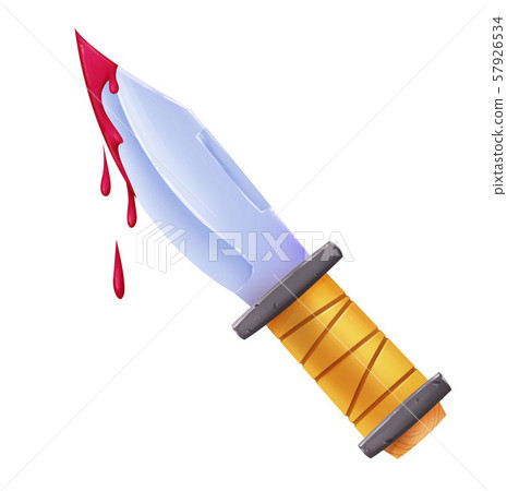 Knife with bloody drops. Murder, cut. Drop Knife with bloody drops. Murder, cut. Drop 57926534