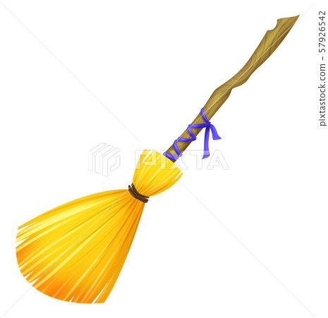 Witch's broom. A flying machine for a witch. Witch's broom. A flying machine for a witch. 57926542
