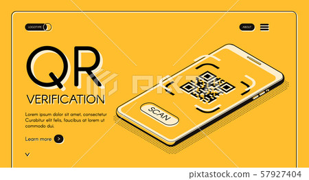 QR code verification app website template QR code verification app website template 57927404
