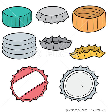 vector set of bottle cap vector set of bottle cap 57929123