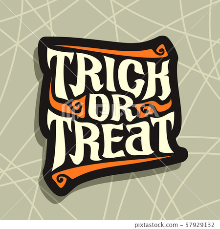 Vector poster with Halloween 57929132