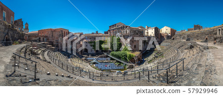 Roman Theatre of Catania in Sicily, Italy 57929946