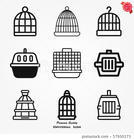 Bird cage icon for your design, logo. Vector 57930173