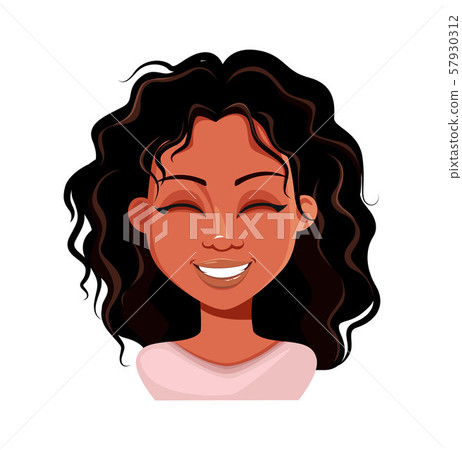 Emotion of African American woman, laughing Emotion of African American woman, laughing 57930312