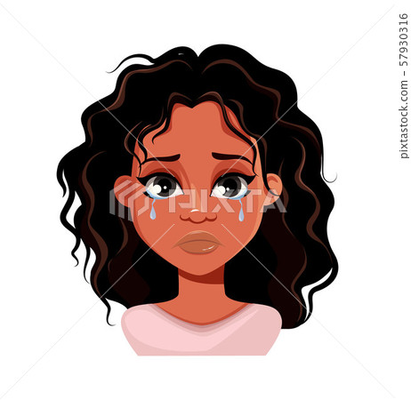 Emotion of African American woman, crying Emotion of African American woman, crying 57930316