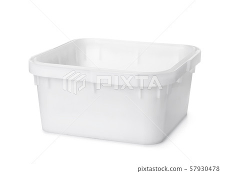 White plastic nest storage bin 57930478