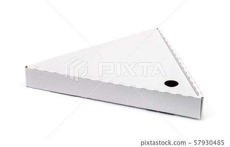 Blank triangle slice pizza box Blank triangle slice pizza box 57930485