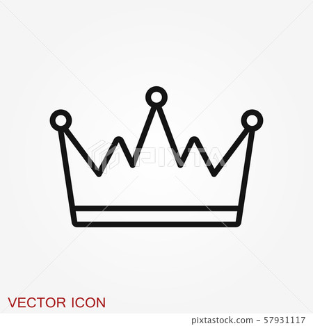 Crown Icon in trendy flat style isolated on 57931117
