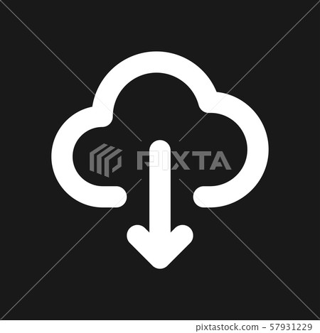 Cloud icon, outline and solid vector illustration - Stock Illustration ...