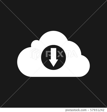Cloud icon, outline and solid vector illustration - Stock Illustration ...