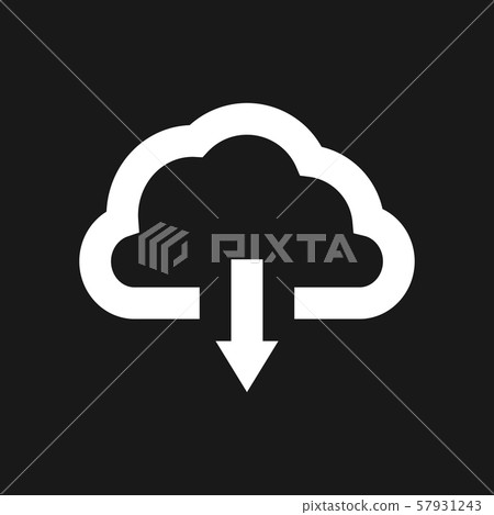 Cloud icon, outline and solid vector illustration - Stock Illustration ...