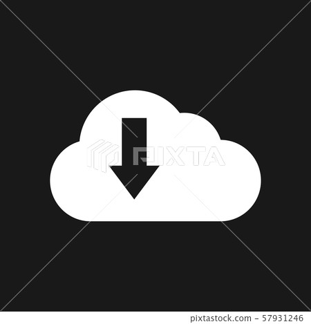 Cloud icon, outline and solid vector illustration - Stock Illustration ...