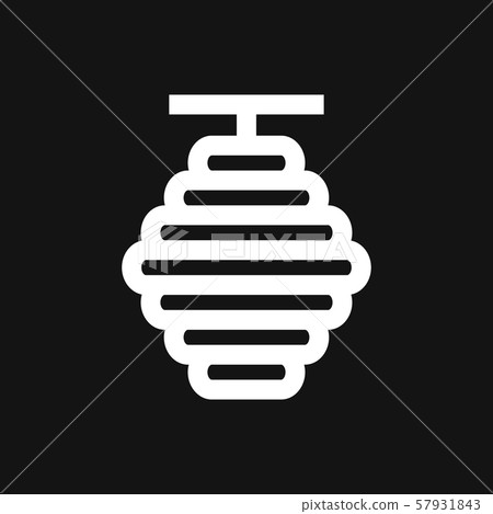 Beehive vector icon. beehive sign on background. 57931843
