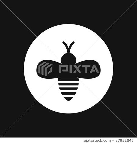 Honey bee icon. Farm animal sign. Graph symbol Honey bee icon. Farm animal sign. Graph symbol 57931845