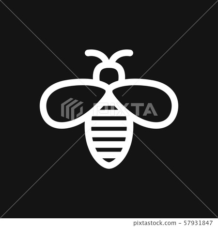 Honey bee icon. Farm animal sign. Graph symbol Honey bee icon. Farm animal sign. Graph symbol 57931847