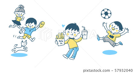 Energetic children set 57932040