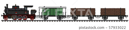 The old freight steam train The old freight steam train 57933022