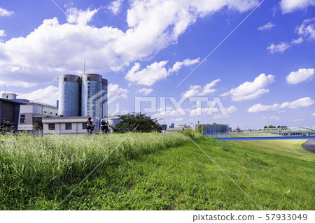 （東京都）江gawa川河堤和神奈町淨水廠 57933049