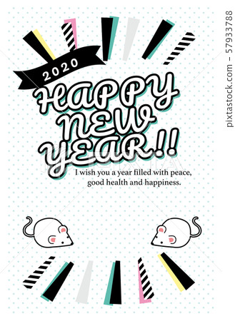 新年賀卡設計2020流行80年代90年代 新年賀卡設計2020流行80年代90年代 57933788