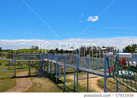 Large play equipment in the park 57933936