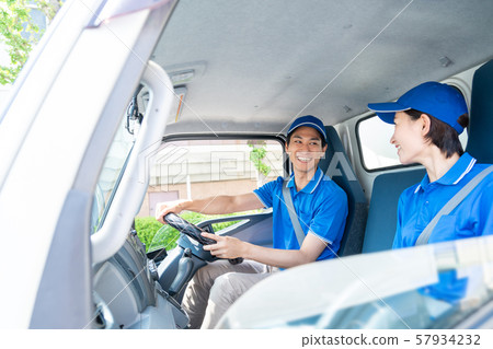 司機卡車交付業務交付業務圖像 57934232
